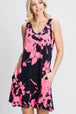  Full Size Floral V-Neck Tank Dress with Pockets -BazaarBey - www.shopbazaarbey.com
