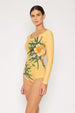  Swim Cool Down Longsleeve One-Piece Swimsuit Trendsi