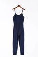 Spaghetti Strap Jumpsuit with Pockets Trendsi