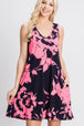  Full Size Floral V-Neck Tank Dress with Pockets -BazaarBey - www.shopbazaarbey.com