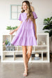  Full Size  Short Sleeve Tiered Dress -BazaarBey - www.shopbazaarbey.com