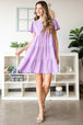  Full Size  Short Sleeve Tiered Dress -BazaarBey - www.shopbazaarbey.com