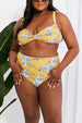  Swim Take A Dip Twist High-Rise Bikini in Mustard Trendsi