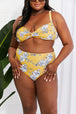  Swim Take A Dip Twist High-Rise Bikini in Mustard Trendsi