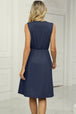 Pocketed V-Neck Wide Strap Dress -BazaarBey - www.shopbazaarbey.com