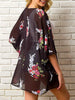 Open Front Half Sleeve Cover-Up Trendsi
