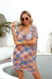 Openwork  Short Sleeve Cover-Up Trendsi