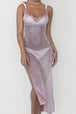 Slit Scoop Neck Sleeveless Cover Up Trendsi
