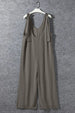 Ribbed V-Neck Wide Leg Jumpsuit with Pockets Trendsi