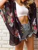 Open Front Half Sleeve Cover-Up Trendsi