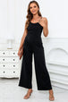 BazaarBey Scoop Neck Wide Leg Jumpsuit with Pockets 