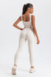Wide Strap Sleeveless Active Jumpsuit Trendsi
