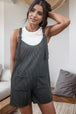 BazaarBey Scoop Neck Striped Wide Strap Romper 