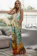 Tie-Dye Spaghetti Strap Jumpsuit with Pockets Trendsi