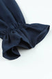 Smocked Long Flounce Sleeve Square Neck Jumpsuit Trendsi