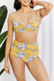  Swim Take A Dip Twist High-Rise Bikini in Mustard Trendsi