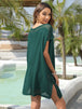 Slit Openwork V-Neck Cover-Up Trendsi