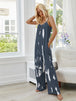 Tie-Dye Spaghetti Strap Jumpsuit with Pockets Trendsi