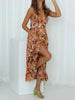 Printed Sleeveless Midi Cami dress -BazaarBey - www.shopbazaarbey.com