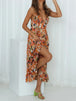 Printed Sleeveless Midi Cami dress -BazaarBey - www.shopbazaarbey.com