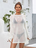 Slit Boat Neck Dropped Shoulder Cover-Up Trendsi