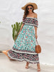 Floral Flounce Sleeve Midi Dress -BazaarBey - www.shopbazaarbey.com