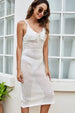 Openwork  Sleeveless Cover Up Trendsi