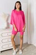  Full Size Soft Rayon Three-Quarter Sleeve Top and Shorts Set Trendsi