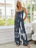 Tie-Dye Spaghetti Strap Jumpsuit with Pockets Trendsi