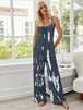 Tie-Dye Spaghetti Strap Jumpsuit with Pockets Trendsi