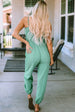 Spaghetti Strap V-Neck Jumpsuit with Pockets Trendsi