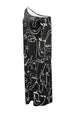 Printed Single Shoulder Lantern Sleeve Maxi Dress -BazaarBey - www.shopbazaarbey.com