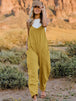   Sleeveless V-Neck Pocketed Jumpsuit Trendsi