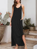 Slit Scoop Neck Sleeveless Dress -BazaarBey - www.shopbazaarbey.com