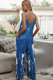 Tie-Dye Spaghetti Strap Jumpsuit with Pockets Trendsi