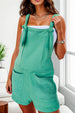 BazaarBey Pocketed Wide Strap Overalls 