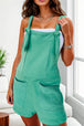 BazaarBey Pocketed Wide Strap Overalls 