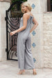 Scoop Neck Wide Leg Jumpsuit with Pockets Trendsi