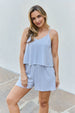  Let It Happen  Double Flare Striped Romper in Cobalt Blue Bazaarbey