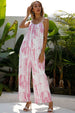 Tie-Dye Spaghetti Strap Jumpsuit with Pockets Trendsi