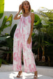 Tie-Dye Spaghetti Strap Jumpsuit with Pockets Trendsi