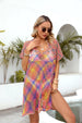 Openwork  Short Sleeve Cover-Up Trendsi