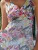 Printed Surplice Wide Strap Two-Piece Swim Set Trendsi