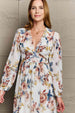  Good Day Chiffon Floral Midi Dress -BazaarBey - www.shopbazaarbey.com