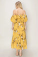  Floral Puff Sleeve Tiered Dress -BazaarBey - www.shopbazaarbey.com