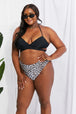  Swim Summer Splash Halter Bikini Set in Black Trendsi