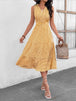 Striped  Sleeveless Midi Dress -BazaarBey - www.shopbazaarbey.com