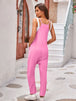 Spaghetti Strap Jumpsuit with Pockets Trendsi