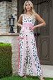  Color Block Smocked Jumpsuit Trendsi