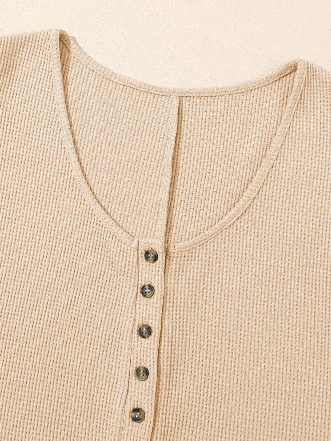 Waffle-Knit Half Button Sleeveless Romper with Pockets Trendsi